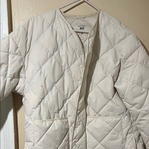 Uniqlo Women's Off-White Quilted Puffer Jacket